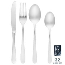32 Piece Tablekraft Luxor Stainless Steel Cutlery Set